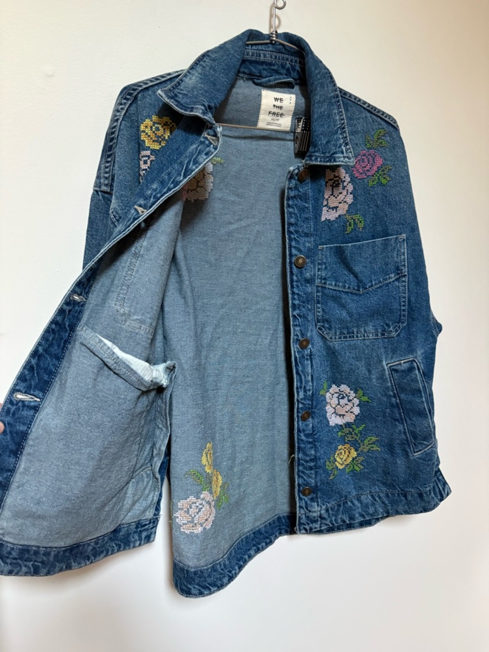 NWOT Free People We The Free Madison City Embroidered Jacket Size XS - Picture 10 of 15